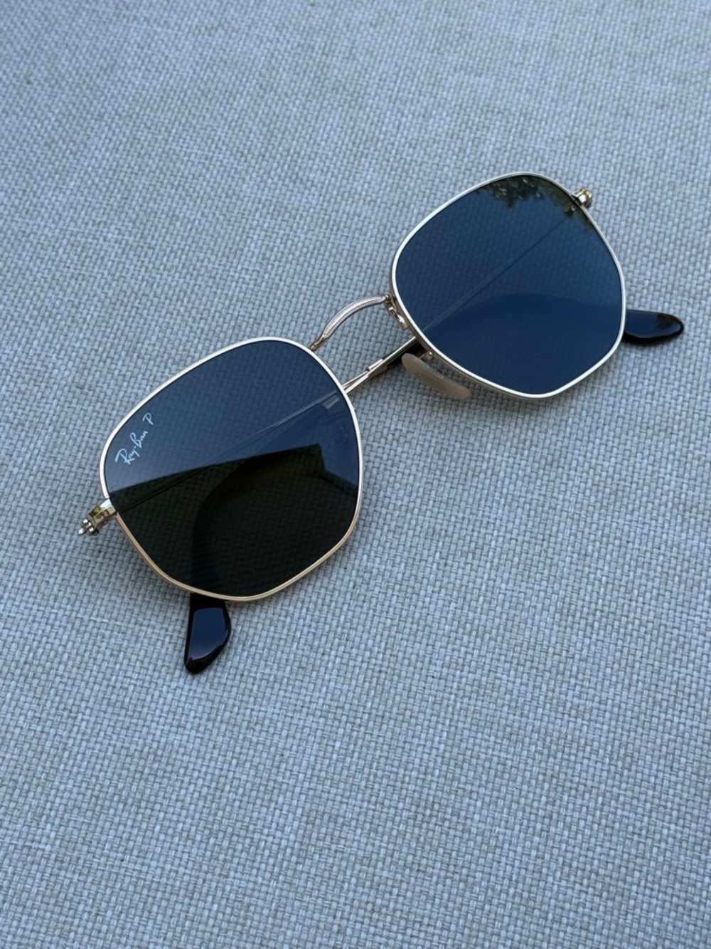Ray-Ban Hexagonal Flat Sunglasses (51021) - Polarized - NWOT - Picture 10 of 15